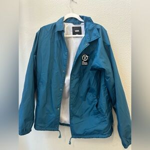 VANS TORREY teal blue lightweight windbreaker jacket women’s M